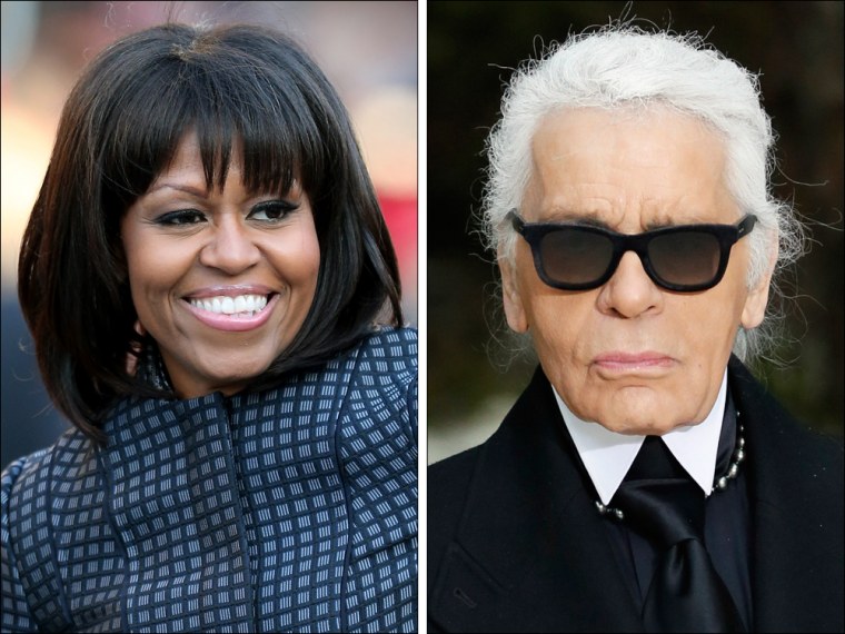 Unneccessary? Fashion designer Karl Lagerfeld criticized Michelle Obama's new hairstyle, calling it \"a bad idea.\"