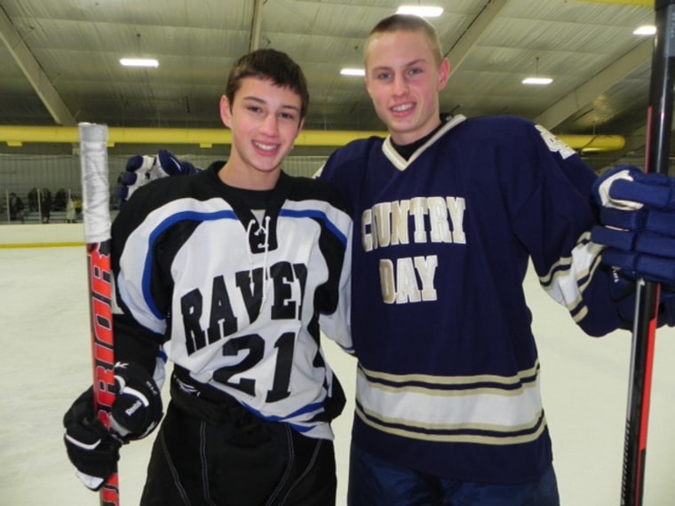 brothers Clay (L) and Hunter Kosnik