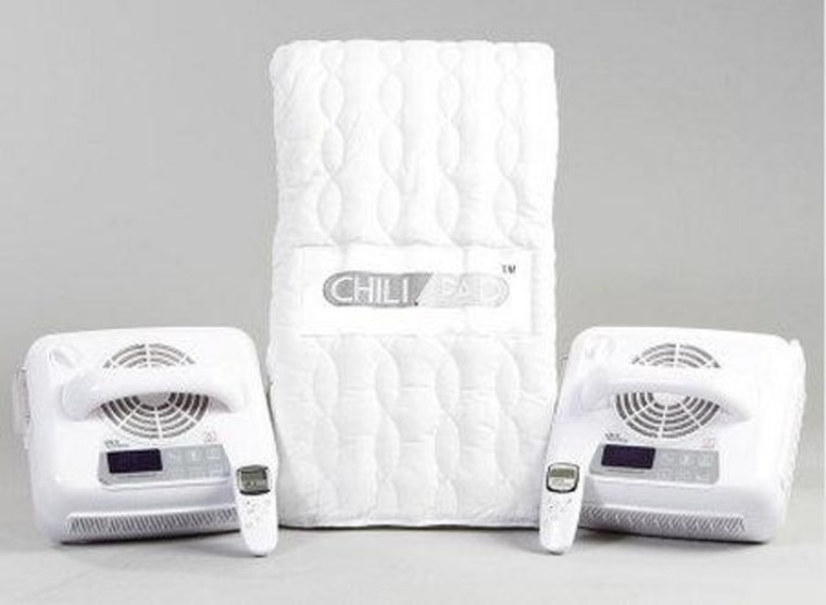 The ChiliPad mattress pad has dual zones, and can heat a bed to 118 degrees or cool it down to 46.