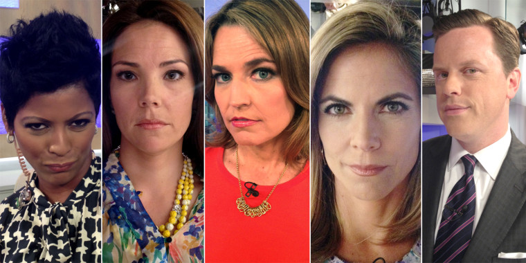 Are they angry? Annoyed? Sad? Or is that just the way their face normally looks? TODAY anchors Tamron Hall, Erica Hill, Savannah Guthrie, Natalie Morales and Willie Geist test to see if they have \"bitchy resting face.\"