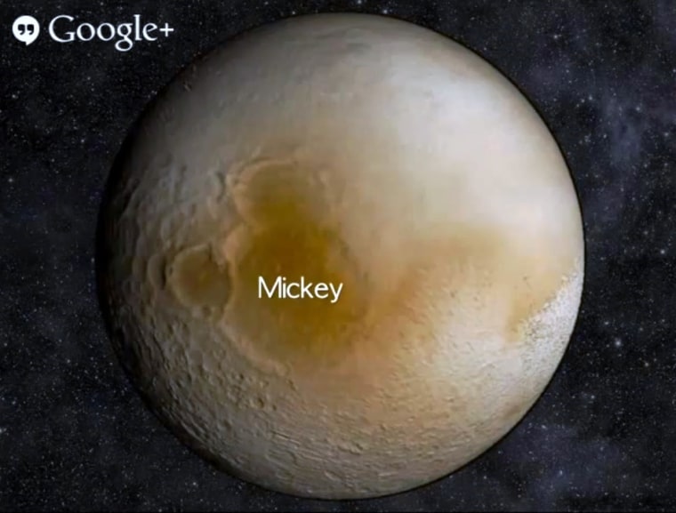 Image: Mickey on Pluto