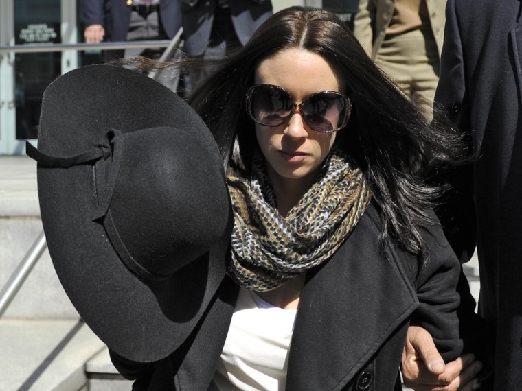 Casey Anthony leaves the federal courthouse in Tampa, after a bankruptcy hearing in March.