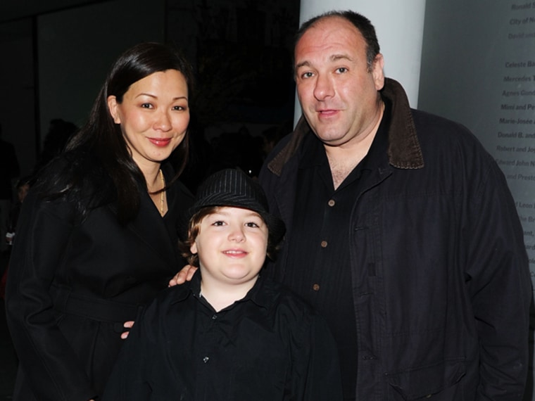 Image: James Gandolfini and family