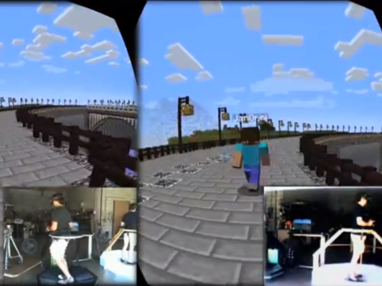 Virtuix, the makers of the Omni virtual reality treadmill, released a new video today showing off the device's multiplayer capabilities with the beloved indie game \"Minecraft.\"