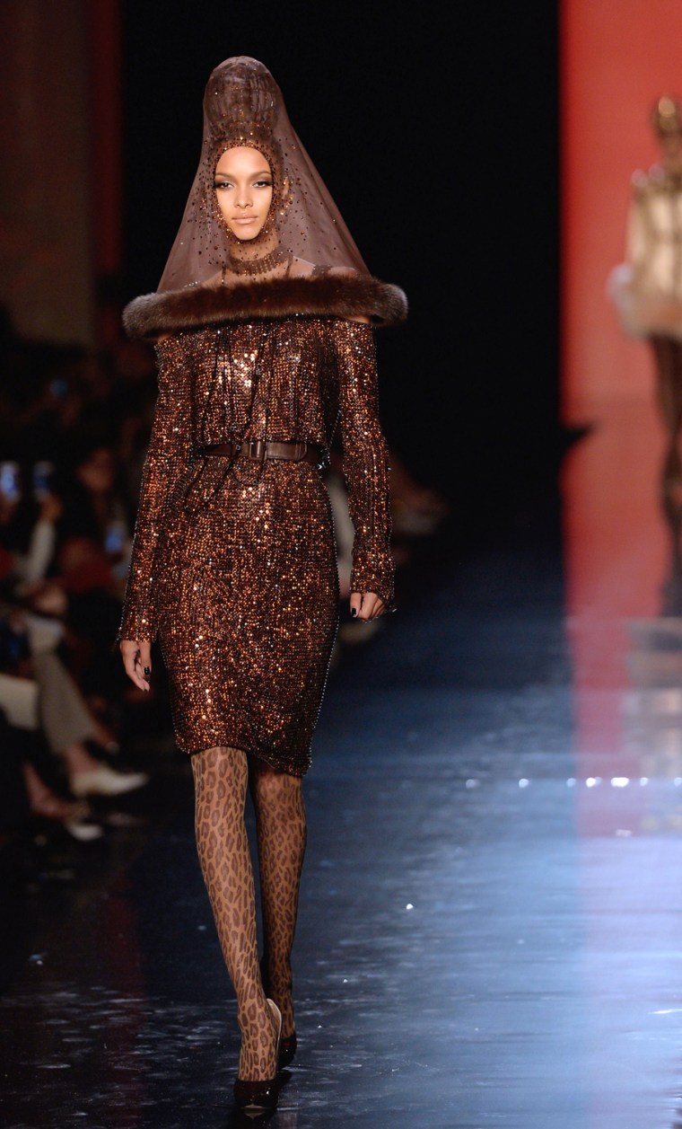 A creation by Jean Paul Gaultier, presented on July 3, 2013.