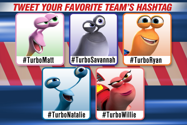 Tweet for your favorite TURBO team.