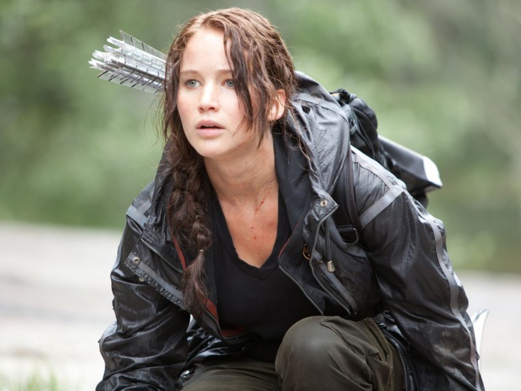 Jennifer Lawrence stars as 'Katniss Everdeen' in THE HUNGER GAMES.