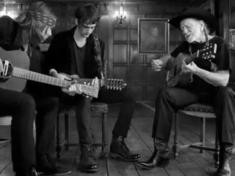 Image: Willie Nelson and sons