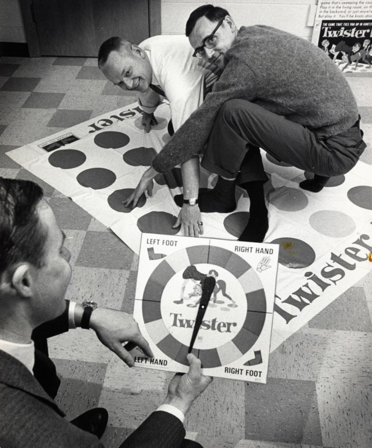 In a Dec. 16,1966 photo, co-inventors of the game