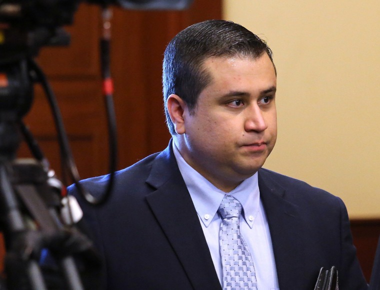 George Zimmerman arrives in the courtroom for closing arguments in his second-degree murder trial Friday in Sanford, Fla.