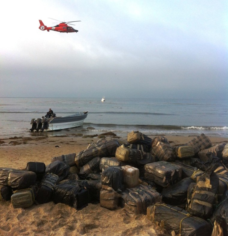 A panga and drugs were found off the coast of Santa Barbara, shown in this July 2012 photo.
