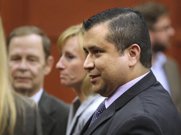 George Zimmerman leaves the courtroom after the verdict.