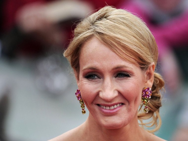 A picture dated July 7, 2011 shows Harry Potter author J K Rowling attending the world premiere of Harry Potter and the Deathly Hallows.