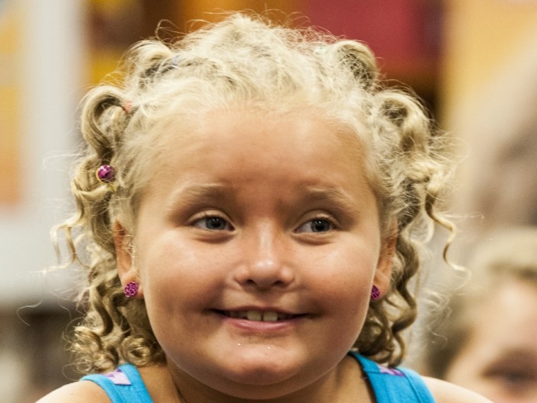 The \"Here Comes Honey Boo Boo\" star at a book reading in Virginia in July.