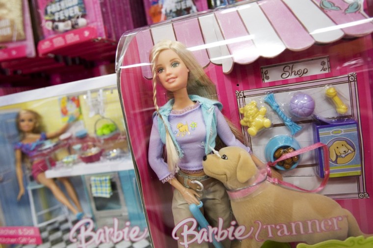 A Barbie Doll play set from Mattel is displayed on Tuesday, Aug. 14, 2007 at a Target store in Brooklyn, N.Y.