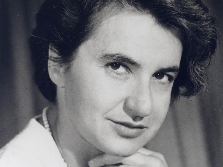 This portrait of Rosalind Franklin was taken during her second visit to the United States. (National Library of Medicine NIH)