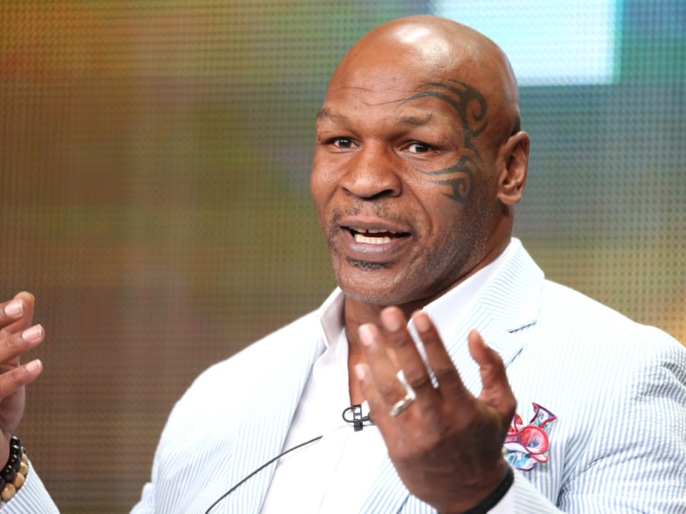 Mike Tyson appeared at the TV summer press tour Thursday to discuss his HBO film, \"Mike Tyson: Undisputed Truth.\"