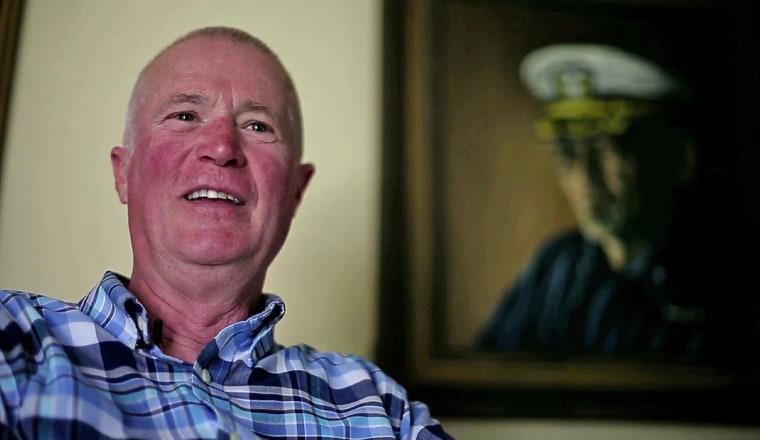 Former USS Pueblo crew member Robert Chicca speaks at his home in Bonita, Calif., on July 17.