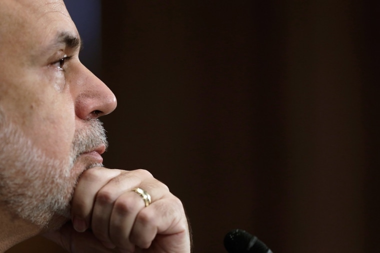 Federal Reserve Board Chairman Ben Bernanke testifies before the Senate Banking, Housing and Urban Affairs Committee July 18, 2013 in Washington, DC.