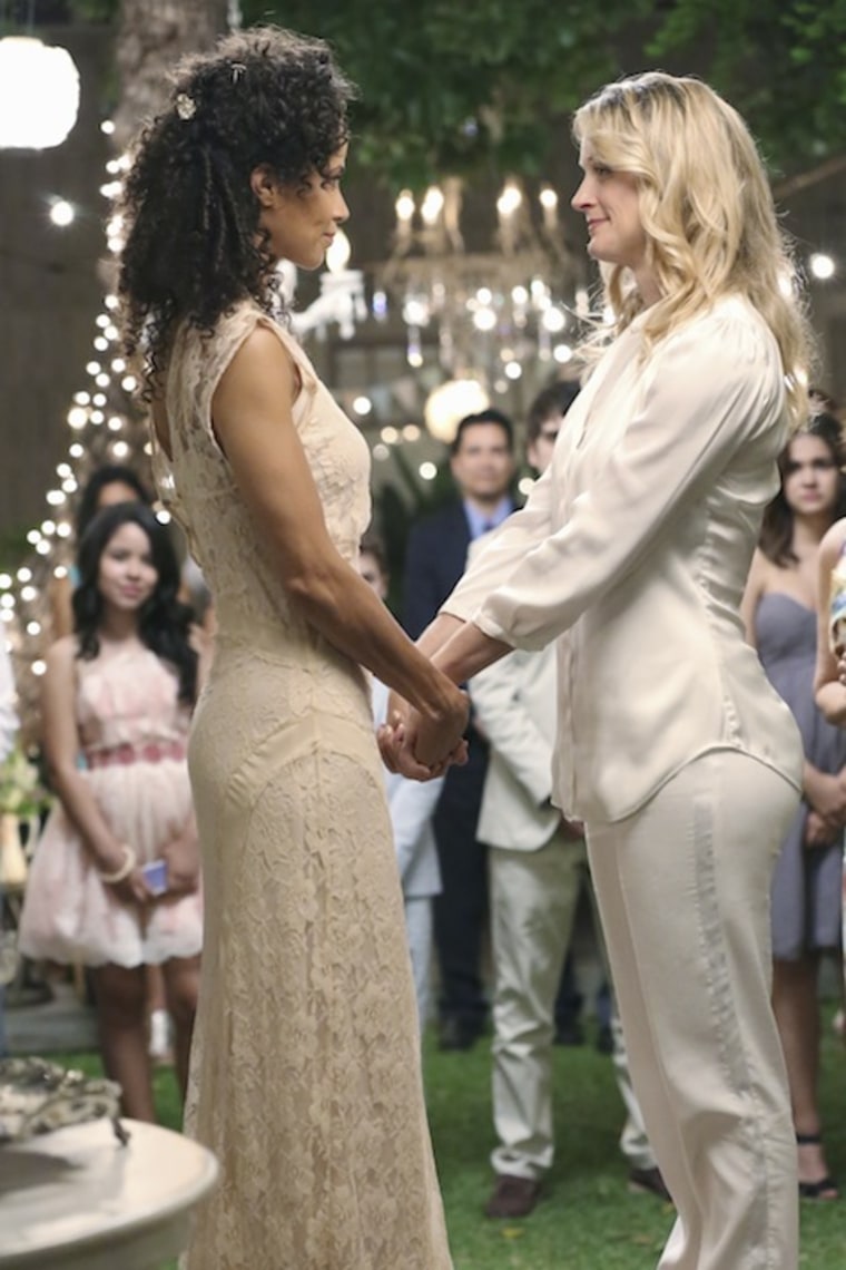 \"The Fosters\" on ABC Family will feature the first gay TV wedding since the Supreme Court ruled.