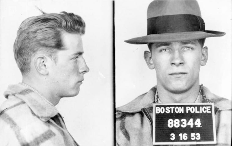 A Boston Police booking image dated March 16, 1953 of James 'Whitey' Bulger.