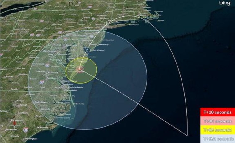 Wallops Launch Viewing Map Rocket Launch To Light Up Parts Of East Coast