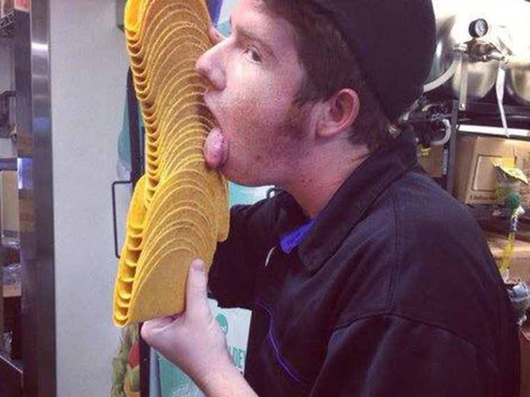 Taco Bell has fired the employee seen in this image.