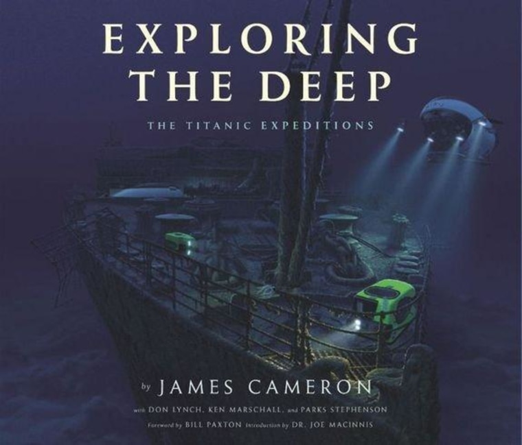 \"Exploring the Deep: The Titanic Expeditions\" is a richly illustrated book that tells the story of James Cameron's many dives to the ship, featuring many previously unpublished photos from within the wreckage.