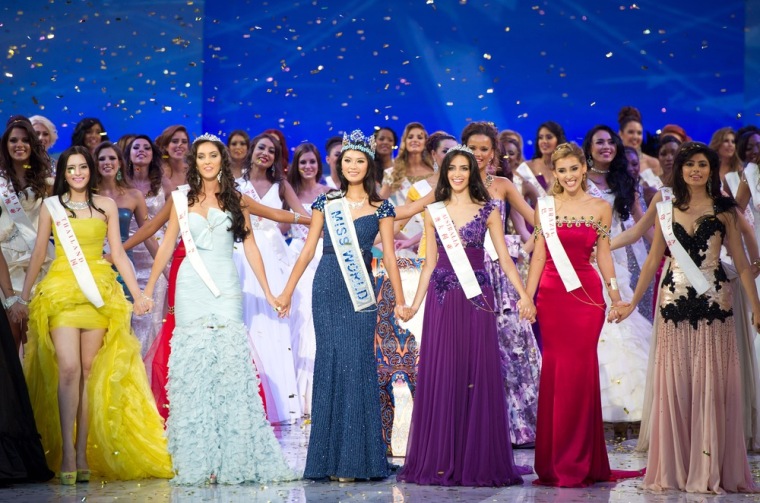 Cover up: banned at Miss World pageant in Indonesia