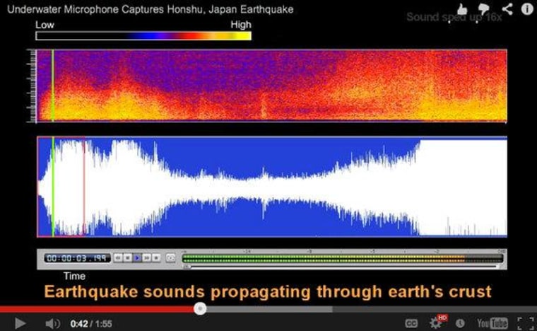 Sound waves from large earthquakes, such as the 2011 Japan temblor, could offer several minutes' warning before a tsunami hits, researchers say.