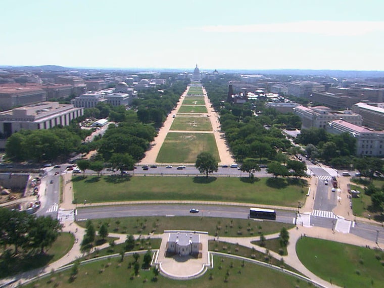 From the top! The 555-foot obelisk offers breathtaking views of D.C.