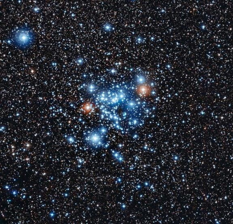 This spectacular group of young stars is the open star cluster NGC 3766 in the constellation of Centaurus (The Centaur). This image was released on Wednesday.