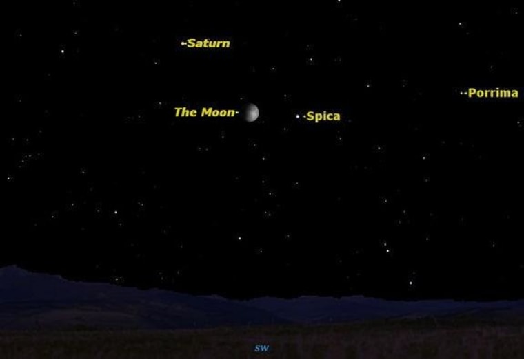 On the night of June 18, Saturn's moons are particularly well placed.