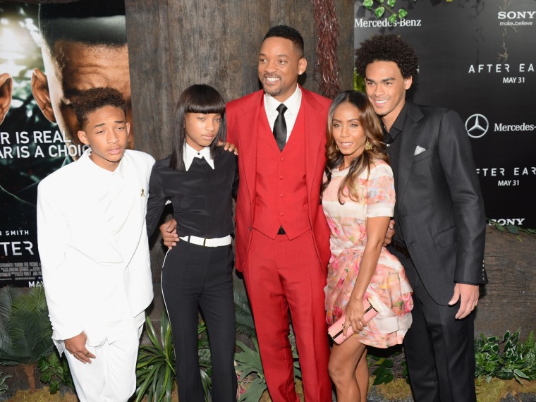 Image: Will Smith and family