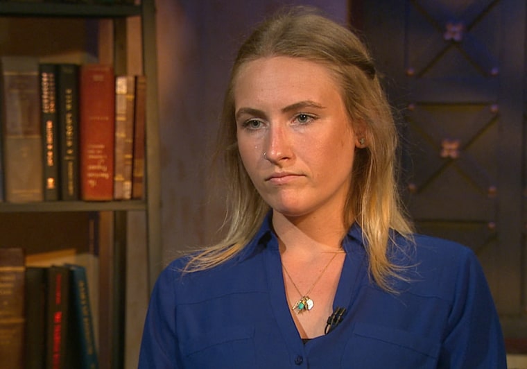 Karalen Morthole, 23, alleges she was raped by a noncommissioned officer at a Marine base bar in Washington, D.C., in July 2012.