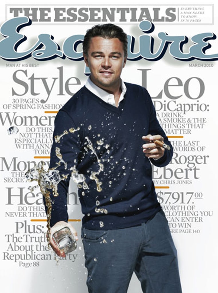 Image: Leonardo DiCaprio on Esquire