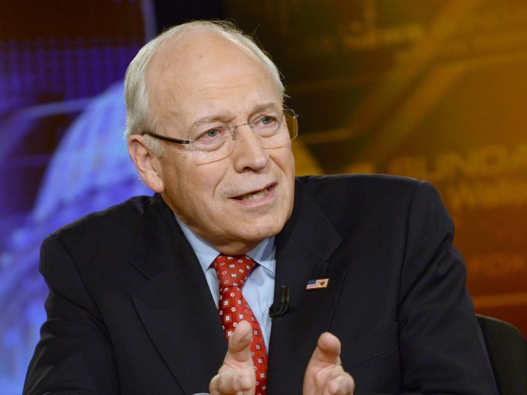 Former Vice President Dick Cheney speaks on Fox News Sunday June 16, 2013.