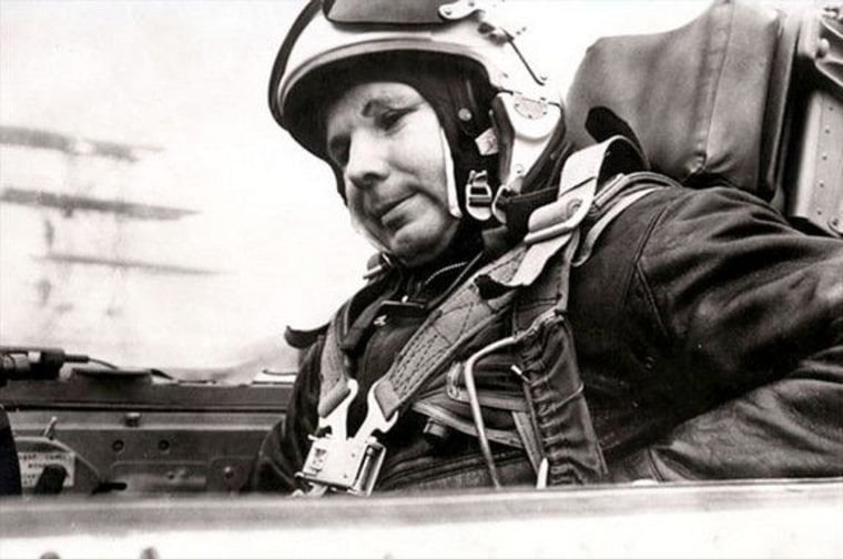 Soviet cosmonaut Yuri Gagarin, the first man to fly in space, as seen in 1968 before his death in a jet crash.