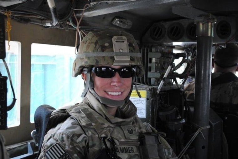 Adrienne Brammer in Afghanistan in 2011. She supports the idea of opening up roles for women in combat — after she experienced combat situations.