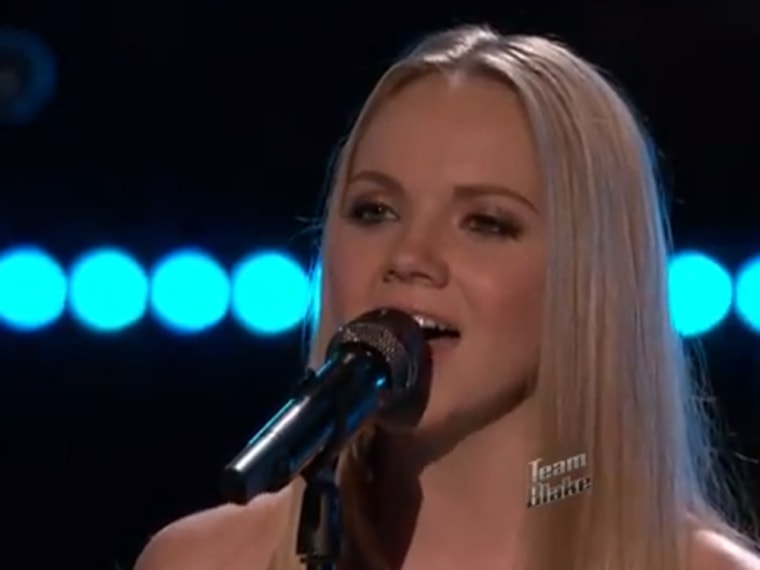 Danielle Bradbery performs during the "Voice" finals on Monday.