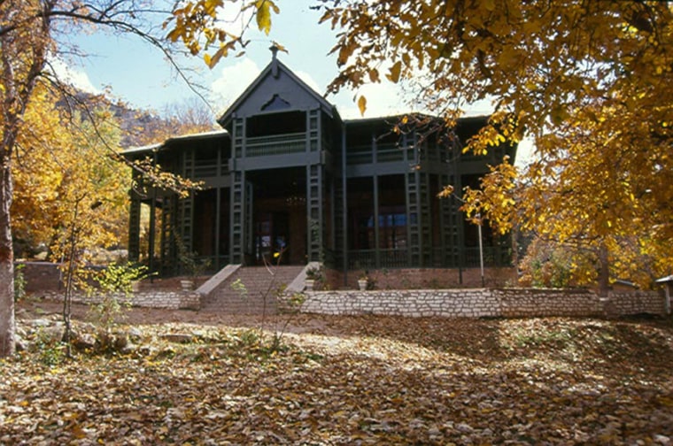 The Ziarat Residency is seen in its glory before it was attacked.