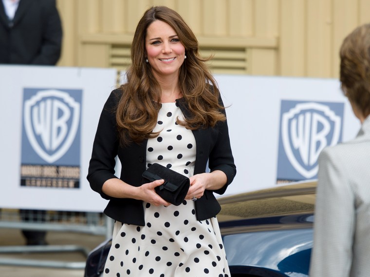 After Duchess Kate wore this affordable polka dot dress by retailer Top Shop, it sold out in one hour.