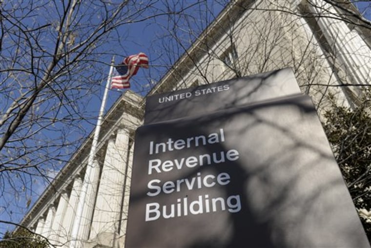 FILE - This March 22, 2013 file photo shows the exterior of the Internal Revenue Service building in Washington. The Internal Revenue Service is about...
