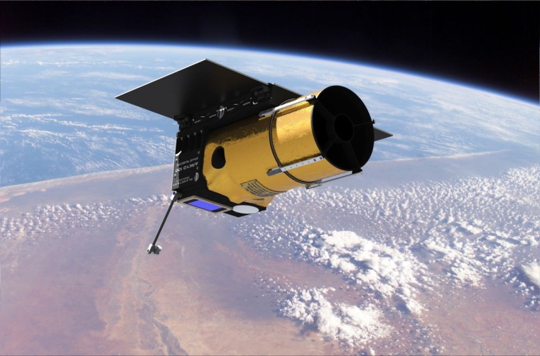 Planetary Resources is developing a low-cost space telescope known as the Arkyd-100, shown in this artist's conception.
