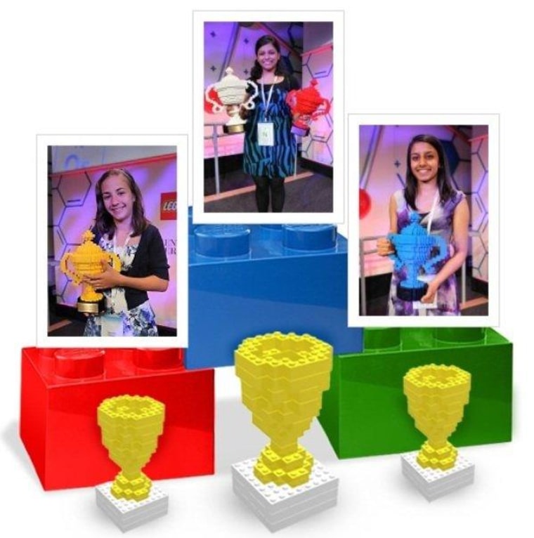 Winners of the Google Science Fair's top prizes include, from left, Lauren Hodge in the 13-14 age category; Shree Bose in the 17-18 age category and Grand Prize competition; and Naomi Shah in the 15-16 age category.