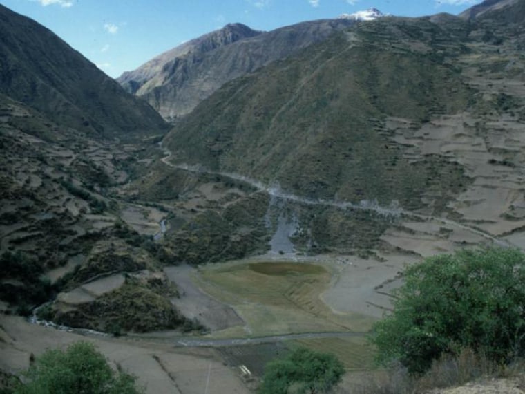 A core of mud taken from a small lake high in the Andes shows when and how maize agriculture helped build the Inca Empire.