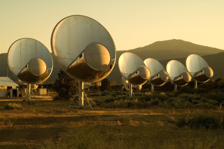 The Allen Telescope Array, a field of radio dishes in northern California looking for E.T. has been put in hibernation mode due to budget woes.