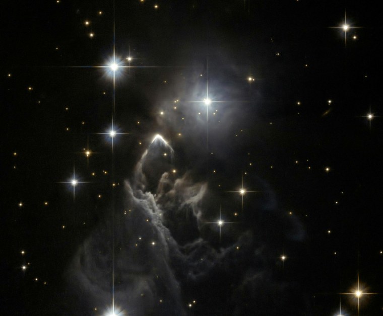 This image from the Hubble Space Telescope shows a nebula known as IRAS 05437 2502, or