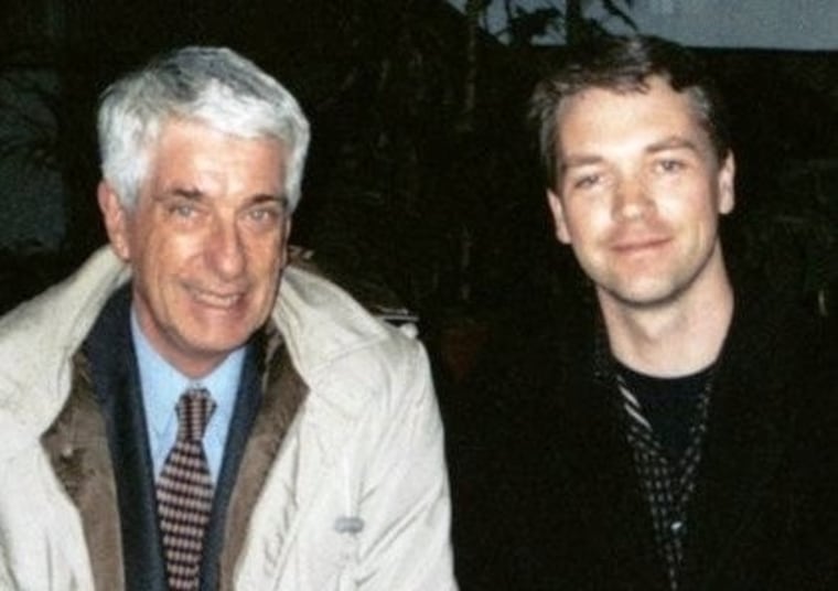 Jacques Vallee and Chris Aubeck, seen here in a 2003 photo, are co-authors of