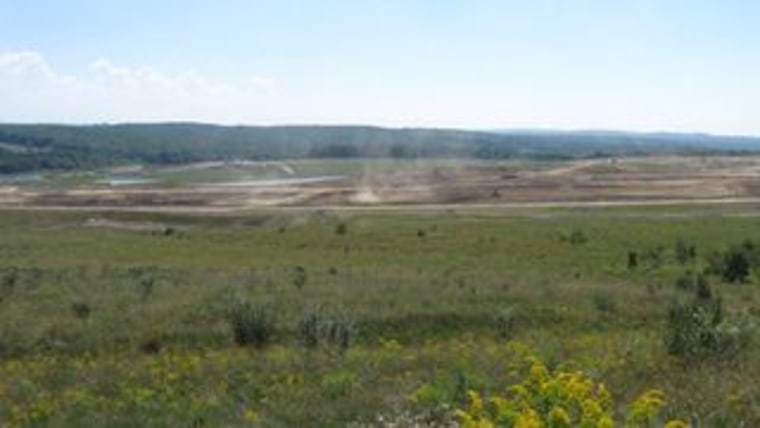 View of the construction on Sept. 6 / Flight 93 National Memorial Campaign